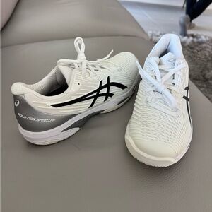 ASICS White and Black Athletic Shoes